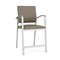 Lesro Newport Hip Chair Metal Frame, Silver, MD Farro Upholstery NP1161 - alternate 1